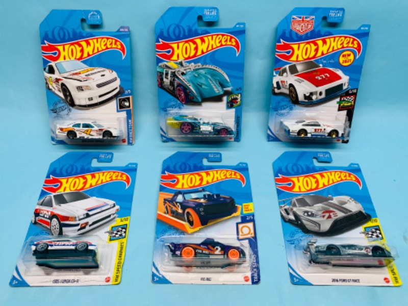 Photo 1 of 278395…6 hot wheels die cast race cars in original packages 