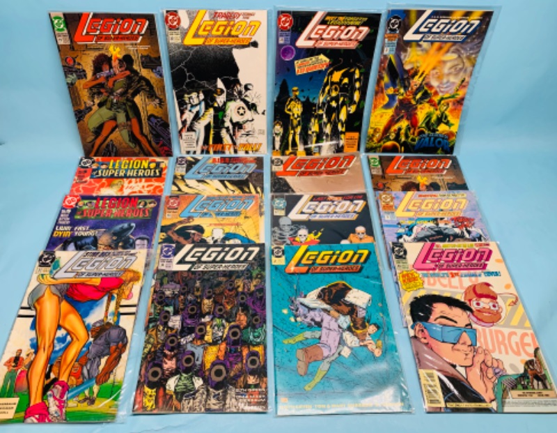 Photo 1 of 278413…16 legion of superheroes comics in plastic sleeves