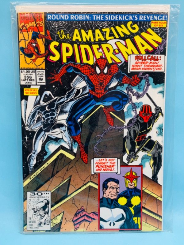 Photo 1 of 278420…the amazing Spider-Man comic 356 round Robin the sidekick’s revenge in plastic sleeve 