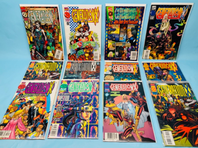 Photo 1 of 278433…12 generation x comics in plastic sleeves 