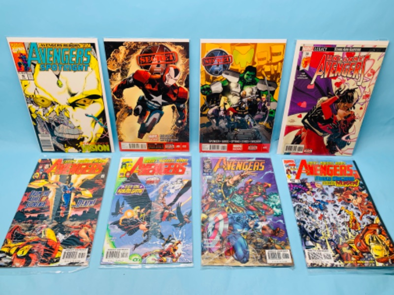 Photo 1 of 278440…8 Avengers comics in plastic sleeves
