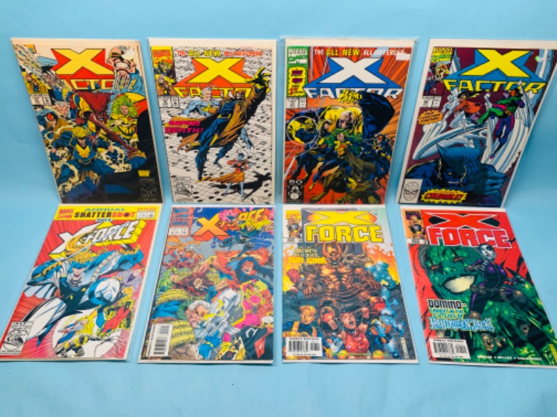 Photo 1 of 278462…8 X factor Comics in plastic sleeves