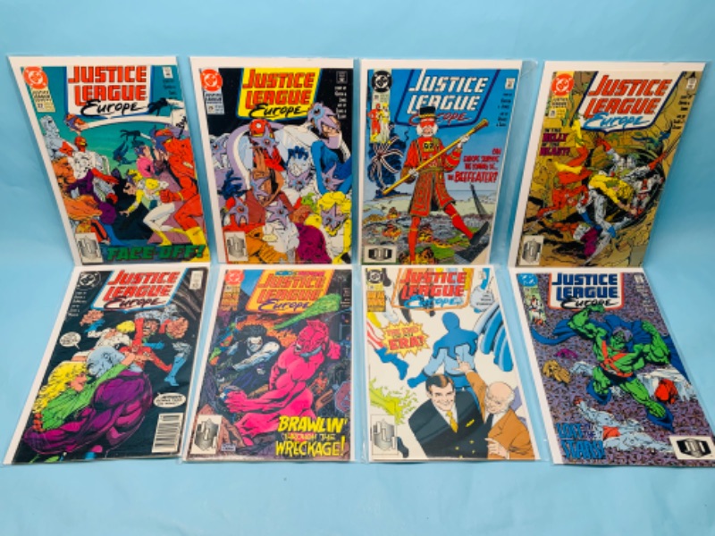 Photo 1 of 278464…8 justice league Europe comics in plastic sleeves