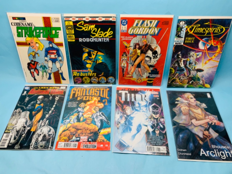 Photo 1 of 278466…8 Comics all number ones in plastic sleeves