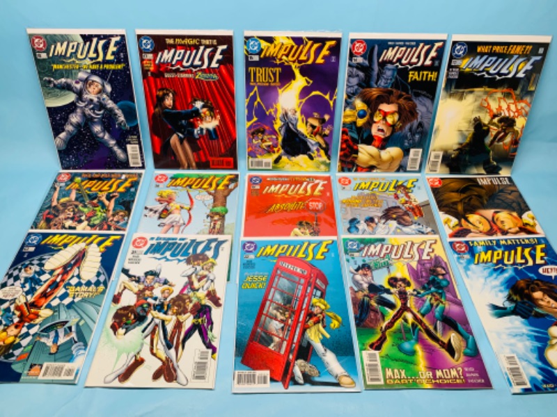 Photo 1 of 278468…15 impulse comics in plastic sleeves