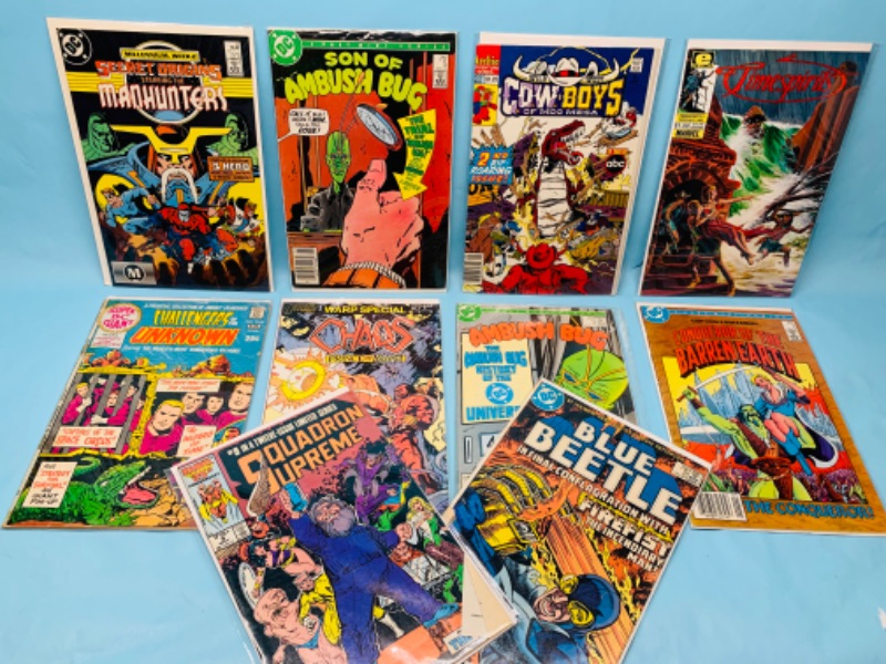 Photo 1 of 278473…10 vintage comics in  plastic sleeves