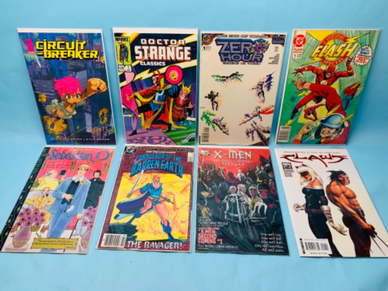 Photo 1 of 278474…8 comics all number ones in plastic sleeves