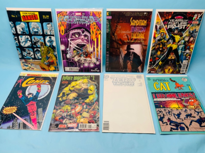 Photo 1 of 278475…8 comics all number ones in plastic sleeves