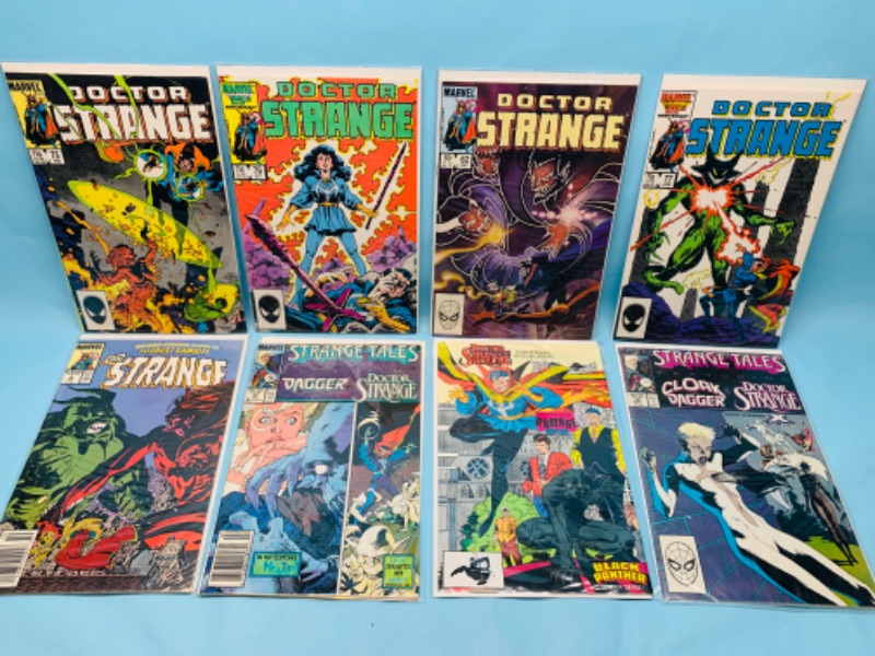 Photo 1 of 278478…8 vintage Doctor Strange comics in plastic sleeves