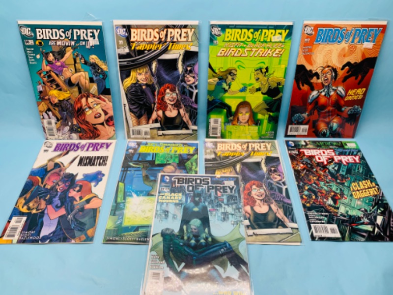 Photo 1 of 278482…9 birds of prey comics in plastic sleeves