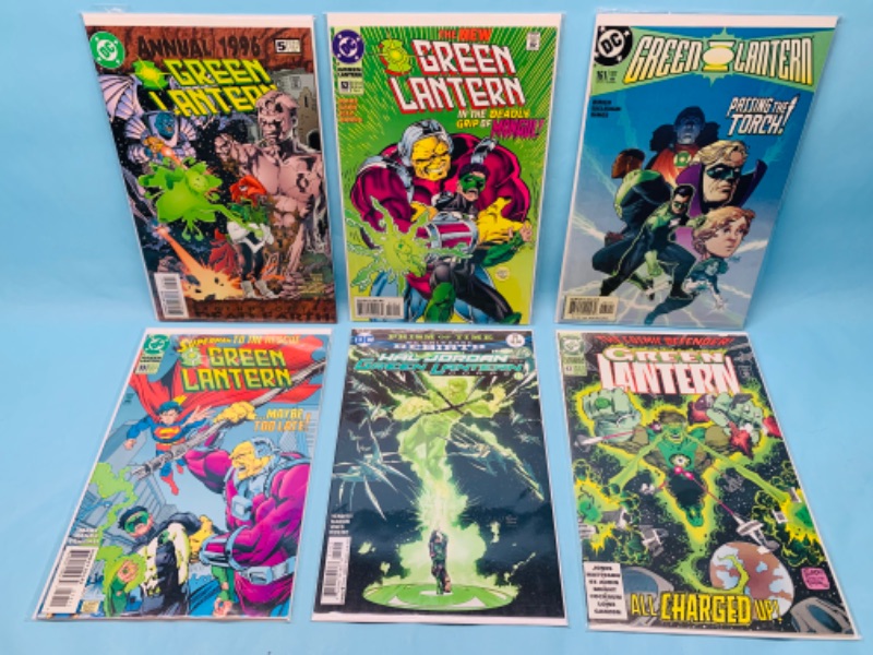 Photo 1 of 278483…6 Green lantern comics and plastic sleeves