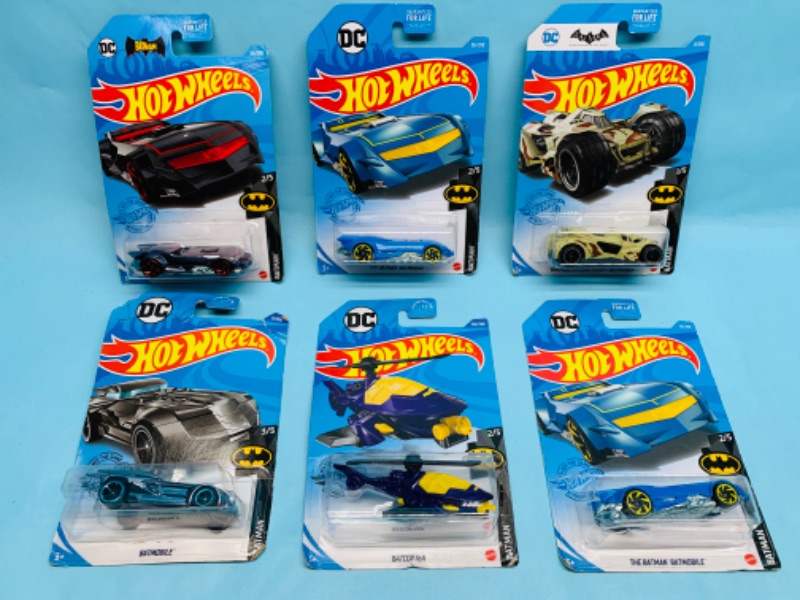 Photo 1 of 278498…6 hot wheels Batman die cast cars in original packages 