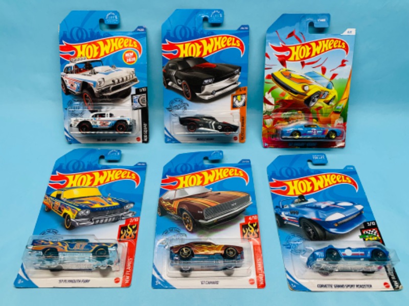 Photo 1 of 278504…6 hot wheels die cast muscle cars in original packages 