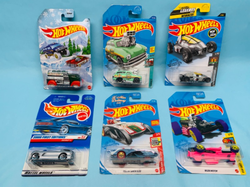 Photo 1 of 278508…6 hot wheels die cast cars in original packages 