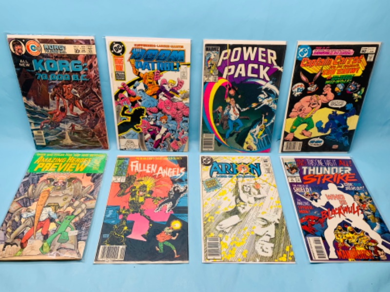 Photo 1 of 278565… 8 vintage comics in plastic sleeves 