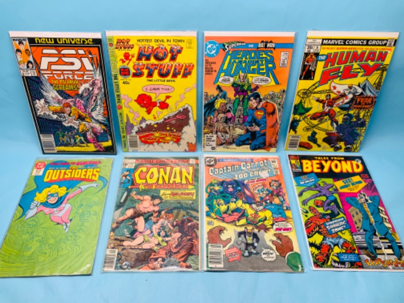 Photo 1 of 278569…8 vintage comics in plastic sleeves 