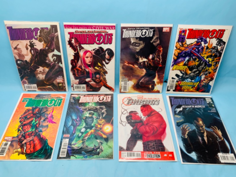 Photo 1 of 278574…8 Thunderbolts comics in plastic sleeves