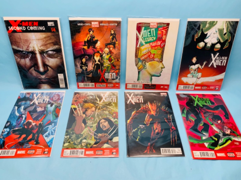 Photo 1 of 278584…8 x-Men comics in plastic sleeves