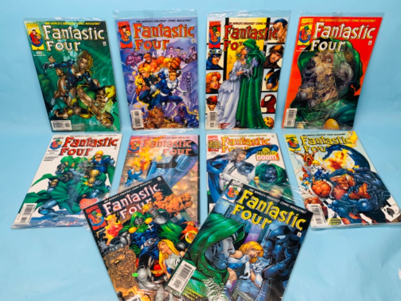 Photo 1 of 278587…10 fantastic four comics in plastic sleeves