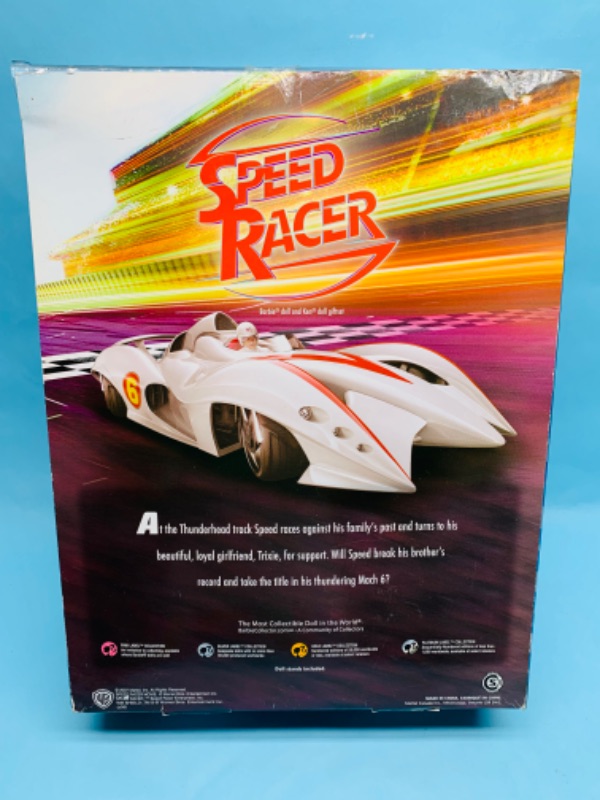 Photo 3 of 278597… Barbie pink label speed racer collector set in original box. A Slice on top of box 