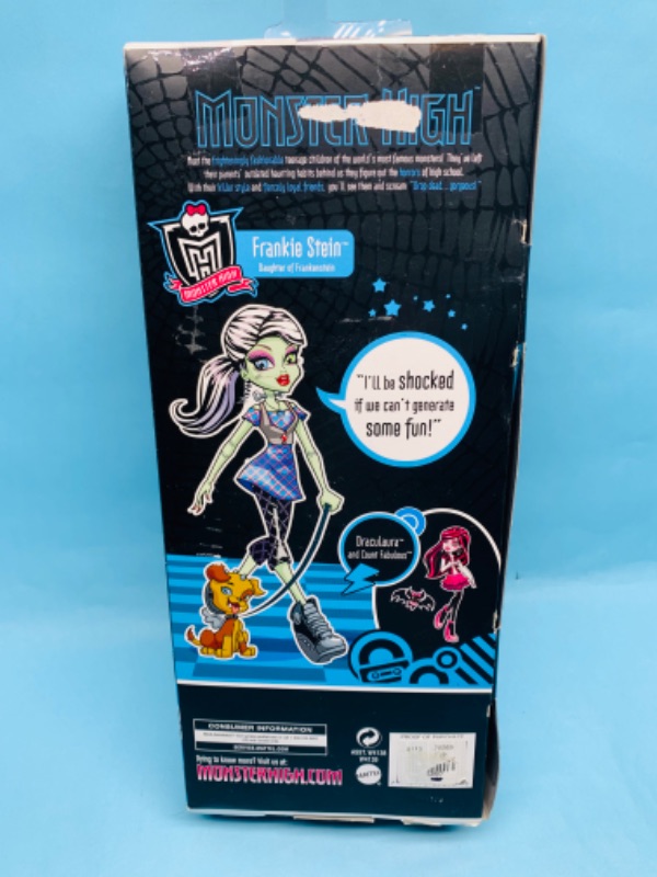 Photo 3 of 278600… Monster high Frankie STEIN doll in original box