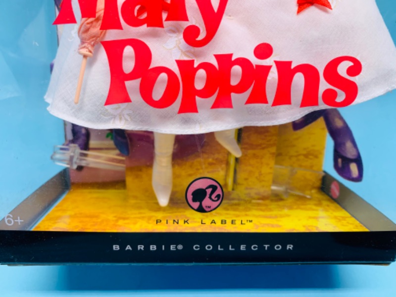 Photo 3 of 278601…Disney Mary poppins Barbie pink label doll in original box. Corner of box has cracks 