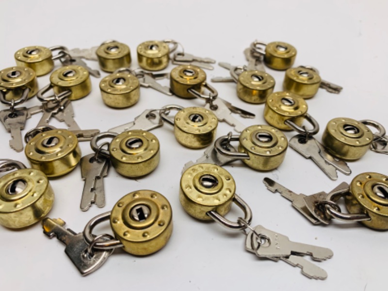 Photo 1 of 278611…22 mini locks with keys- good for luggage/ briefcase/diary 