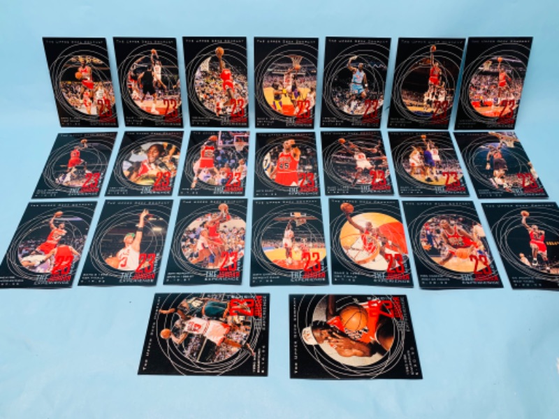 Photo 1 of 278625…upper deck the Jordan Experience complete jumbo 23 card set 