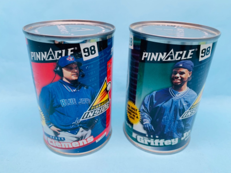 Photo 1 of 278662…2 unopened pinnacle baseball card in a can 