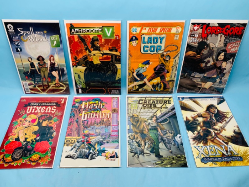 Photo 1 of 278663…8 comics all number ones in plastic sleeves 