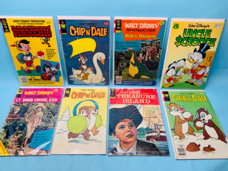 Photo 1 of 278665…8 vintage Disney comics in plastic sleeves 