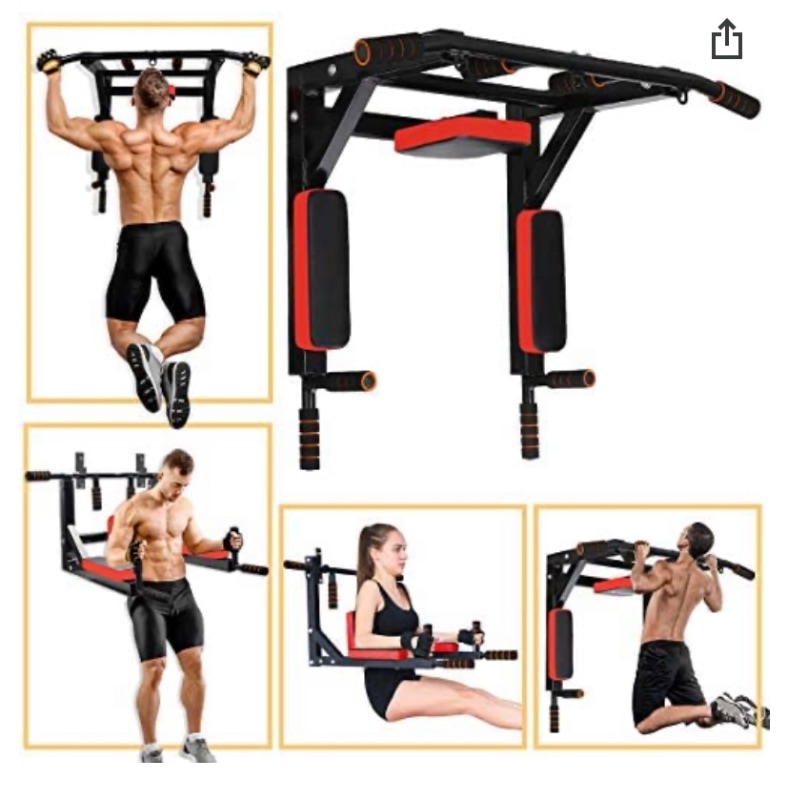 Photo 2 of 278669…multifunctional wall hanging fitness center. Dips, hip flexor, pull ups, heavy bag hanger, and more. New in box 