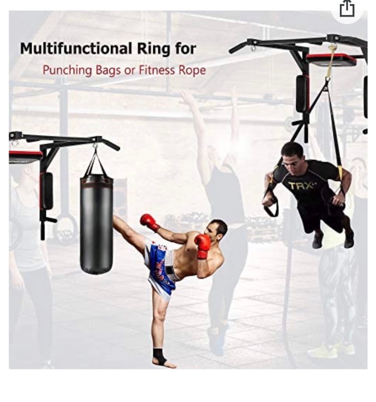 Photo 4 of 278669…multifunctional wall hanging fitness center. Dips, hip flexor, pull ups, heavy bag hanger, and more. New in box 