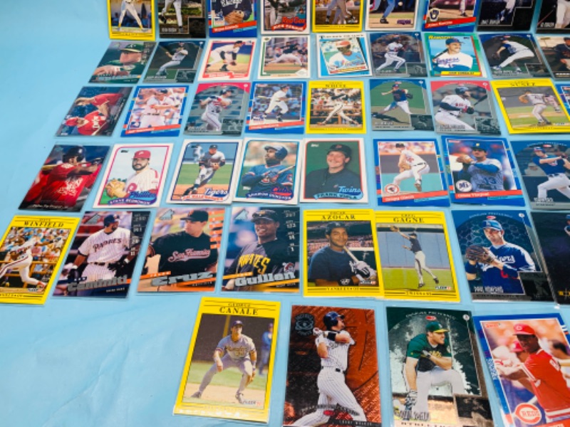 Photo 2 of 278676…60 mixed baseball trading cards in plastic sleeves 