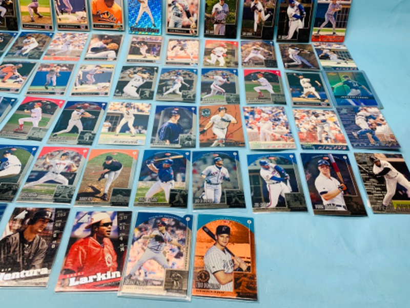 Photo 3 of 278677…60 mixed baseball trading cards in plastic sleeves 