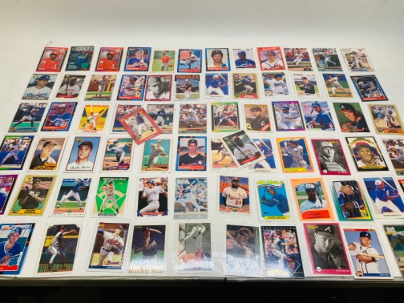 Photo 1 of 278693…74 baseball trading cards in plastic sleeves 