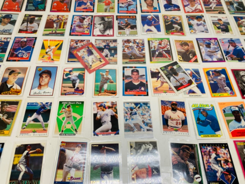 Photo 6 of 278693…74 baseball trading cards in plastic sleeves 