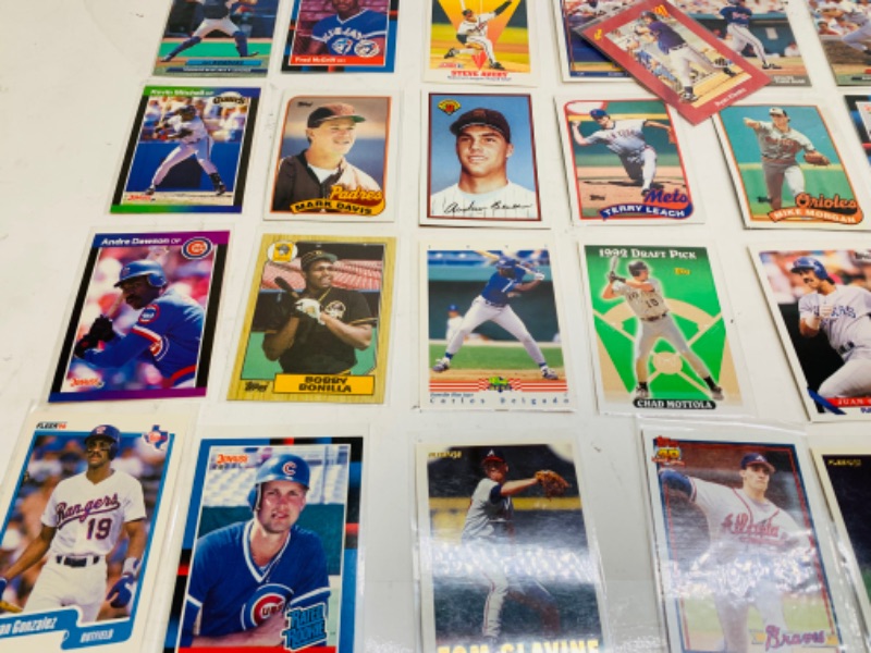 Photo 2 of 278693…74 baseball trading cards in plastic sleeves 