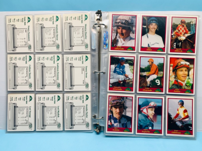 Photo 3 of 278703…230+ horse jockey cards in binder 