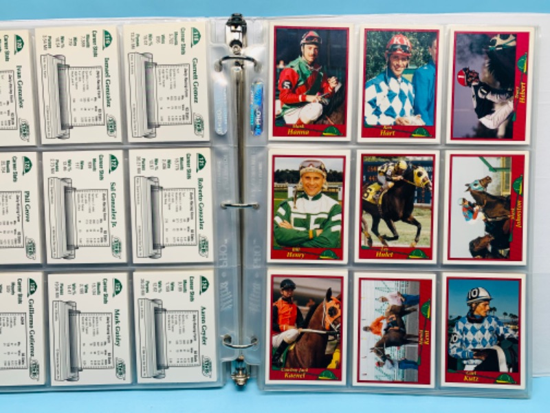 Photo 1 of 278703…230+ horse jockey cards in binder 