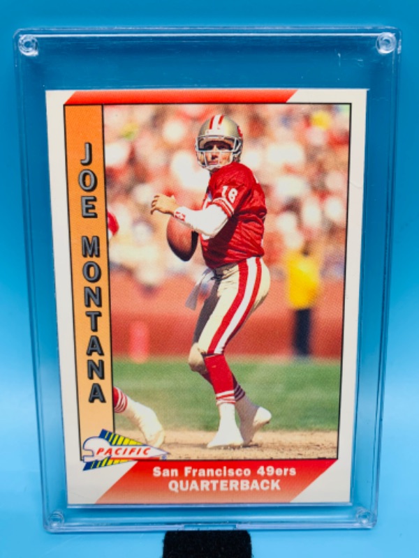 Photo 1 of 278714…pacific Joe Montana card 464 in hard plastic case 