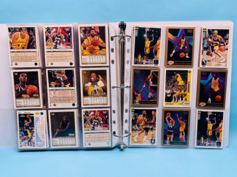 Photo 2 of 278727… 162 Los Angeles Lakers trading cards in binder - not all pages are photographed 