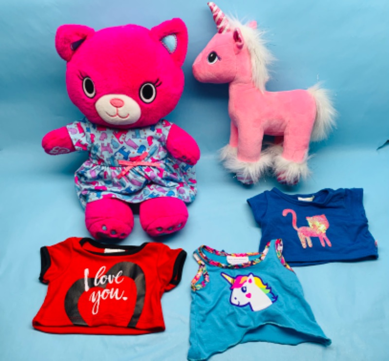 Photo 1 of 278730…two build a bear plushies and 3 shirts 