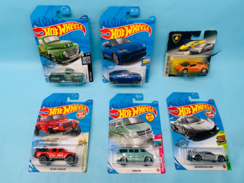 Photo 1 of 278742…6 hot wheels die cast cars in original packages 