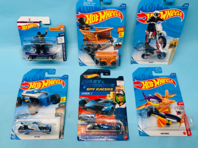 Photo 1 of 278749…6 hot wheels die cast specialty cars in original packages 