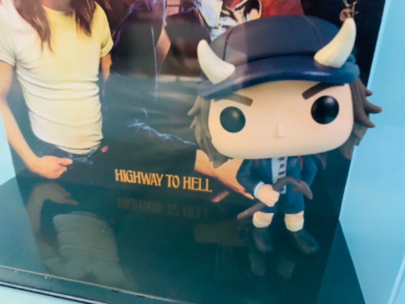 Photo 2 of 278751…Funko pop AC/DC highway to hell vinyl figure in 8 1/2” x 9” hard case 