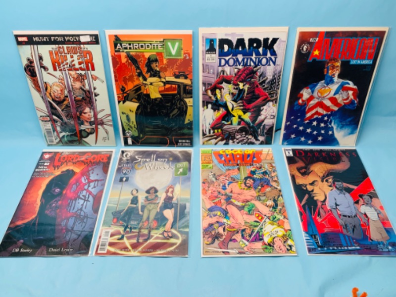 Photo 1 of 278754…8 comics all number ones in plastic sleeves 