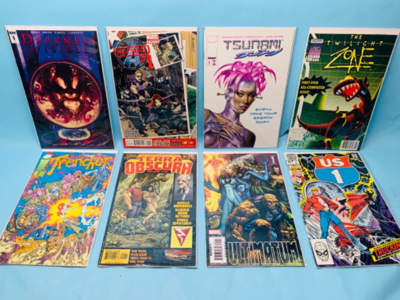 Photo 1 of 278755… 8 comics all number ones in plastic sleeves 