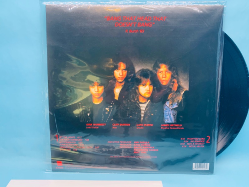 Photo 2 of 278757…great condition vinyl Metallica kill ‘em all record in plastic sleeve. Cover and record in great condition for age 