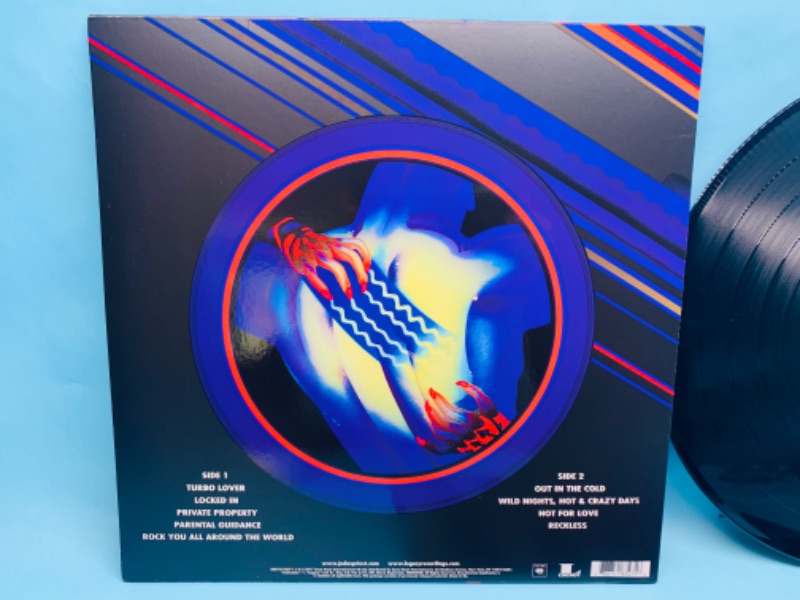 Photo 2 of 278759…great condition vinyl Judas Priest turbo 30 record 30th anniversary press in plastic sleeve. Cover and record in great condition 